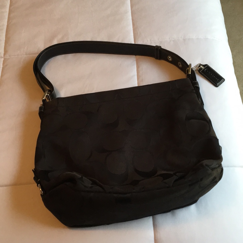 Coach Signature Black Hobo